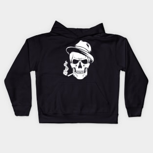 Smoking Skull Kids Hoodie